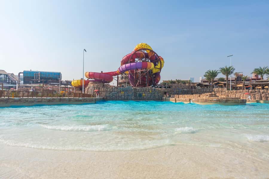 Lusail: Meryal Waterpark Entry Ticket - Beachfront rest when your legs need a break