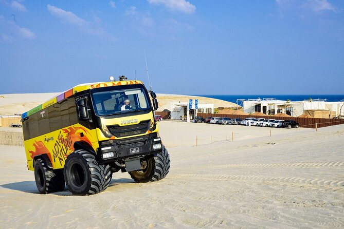 Monster Bus desert adventure: Dune bashing and sandboarding - What the Monster Bus ride feels like