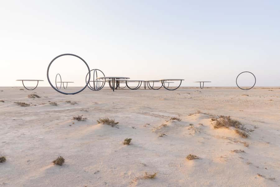 North of Qatar: Olafur Eliasson Exibit, Zubara fort & jumail - The road north from Doha