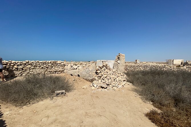 North Qatar Guided Expedition to Nature Charms - Al Jumail’s abandoned homes and shallow beach