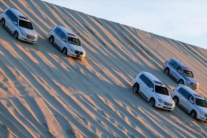 Premium Full-Day Safari, Dune Bash, Camel Ride and BBQ Meal in Desert Camp - Khor Al Udaid and the inland sea