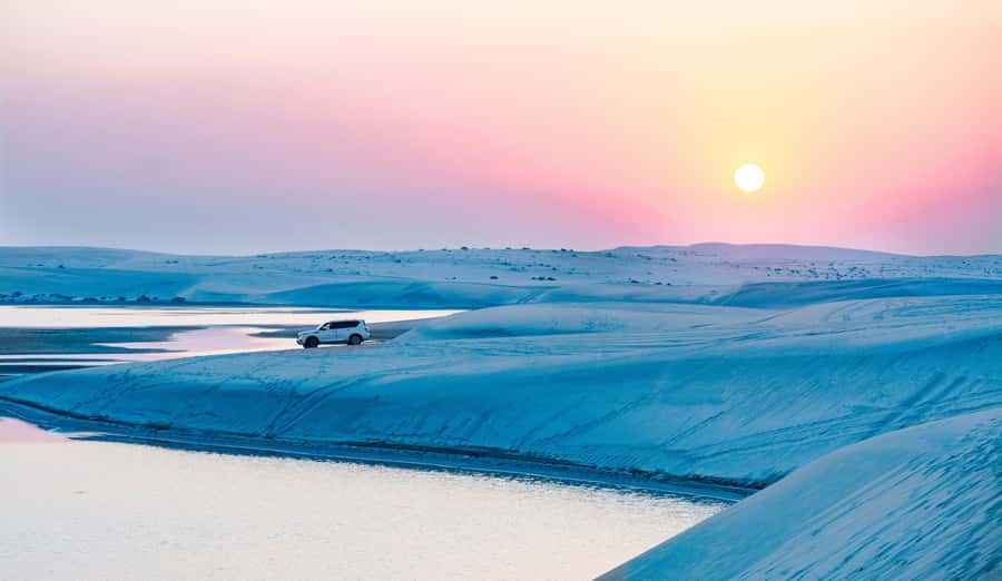 Qatar: Desert Safari, Camel Ride, Inland sea, Sandboarding - The Inland Sea: The Best Photo Stop