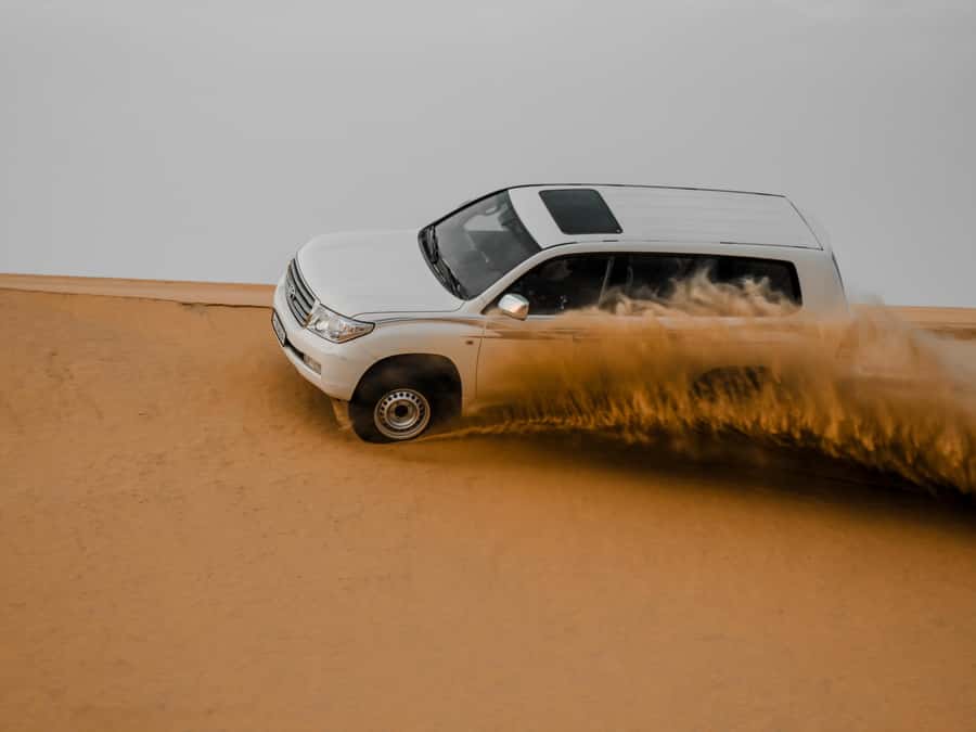 Qatar Desert Safari, Quad bike, Camel Ride and Sandboarding - Mesaieed: tea, camels, and the optional quad bike