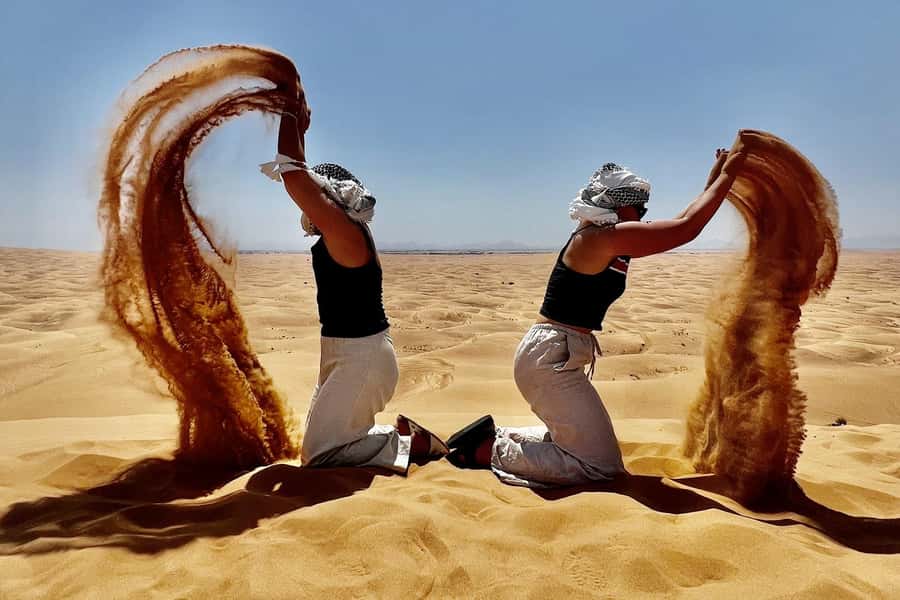 Qatar: Night Desert Safari| Camel Ride| Inland Sea Beach - Sandboarding adds a simple burst of fun