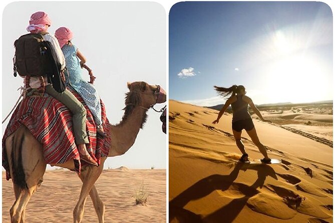 Sharing or Private Safari, Sand Boarding, Camel Ride, inland Sea Quick swim - Sandboarding is simple, short, and more fun than it looks