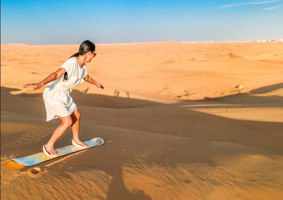 Sunrise : Privare Dune Bashing, Camel Ride & Sandboarding - Leaving Doha Before Sunrise