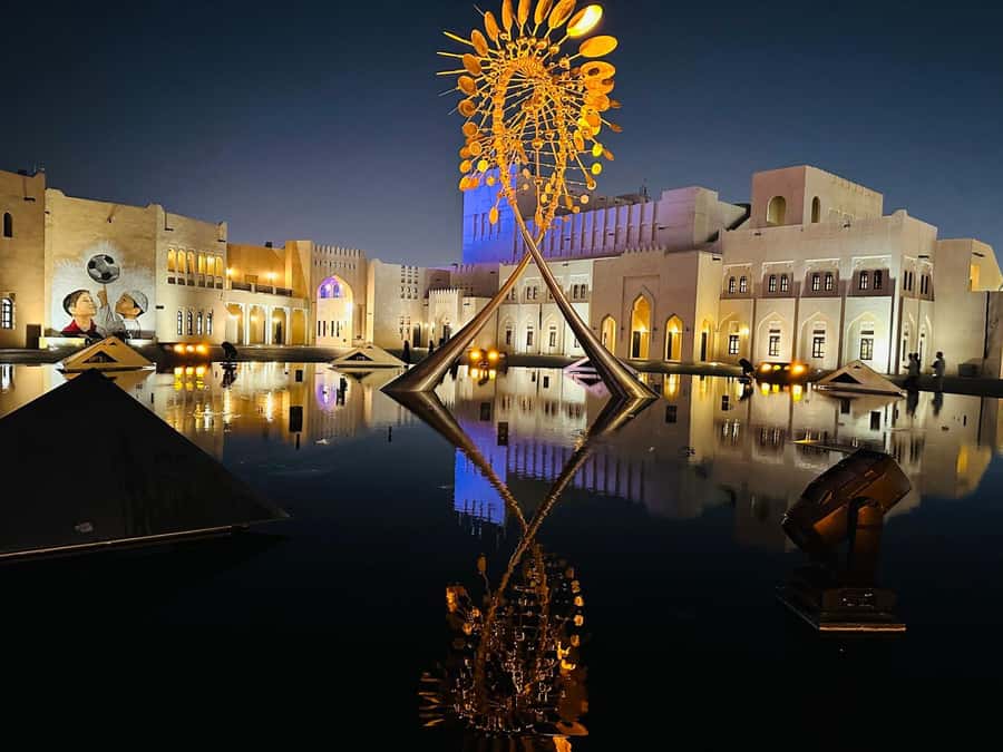Things To Do In Doha: City Tour, Souq Waqif & Dhow Boat Ride - Taking the 30-minute wooden dhow cruise