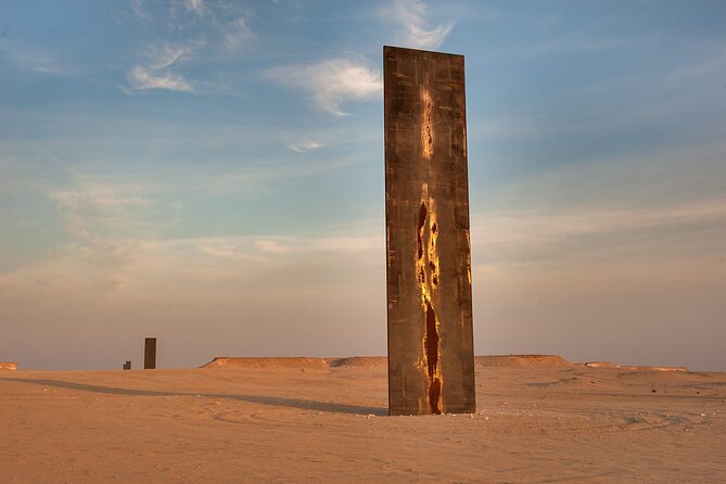 West Of Qatar Richard Serra sculpture, Mushroom Hills,Camel track - Key points at a glance