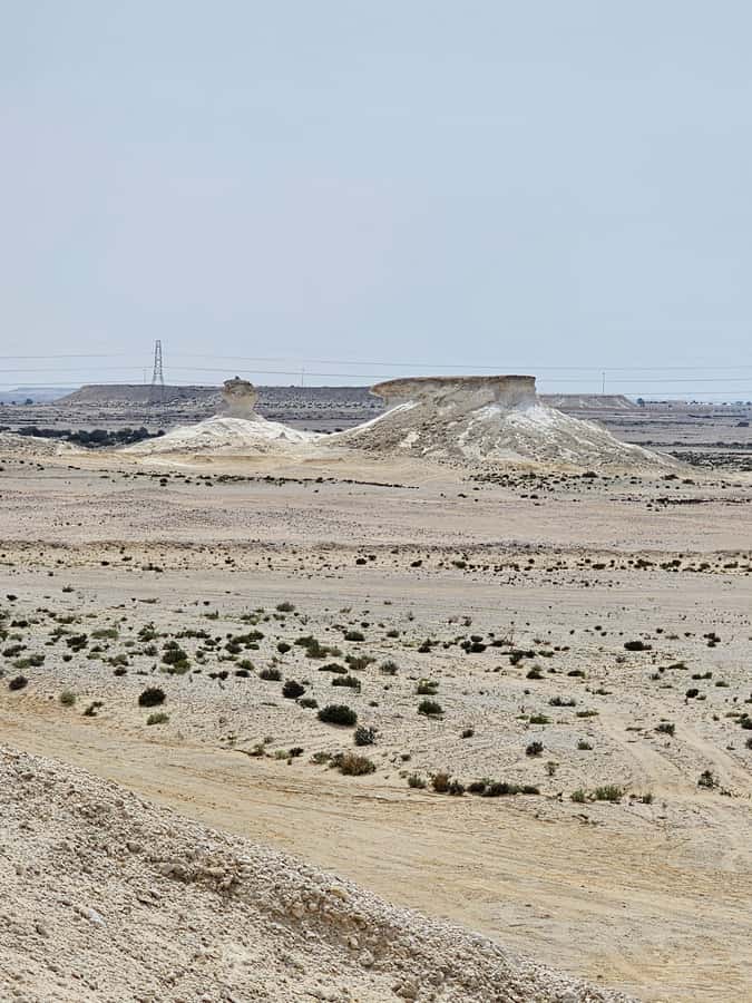 West Qatar-Doha Richard sierra,camel race,mushroom rock - Umbrella Rock and the odd details of Zekreet
